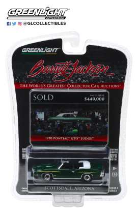 Pontiac  - GTO 1970 green/white - 1:64 - GreenLight - 37160F - gl37160F | Toms Modelautos