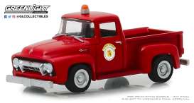 Ford  - F-100 1954 red - 1:64 - GreenLight - 30031 - gl30031 | Toms Modelautos