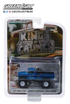 Ford - F-250 Monster Truck 1974 blue - 1:64 - GreenLight - 49030A - gl49030A | Tom's Modelauto's Ford - F-250 Monster Truck 1974 blue - 1:64 - GreenLight - 49030A - gl49030A | Tom's Modelauto's