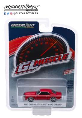 Chevrolet - Yenko Camaro 1967 red - 1:64 - GreenLight - 13230A - gl13230A | Tom's Modelauto's Chevrolet - Yenko Camaro 1967 red - 1:64 - GreenLight - 13230A - gl13230A | Tom's Modelauto's