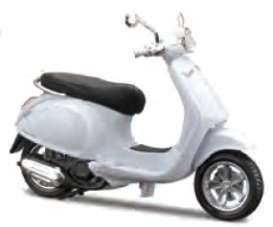 Vespa  - white - 1:18 - Maisto - 39540w - mai39540w | Toms Modelautos