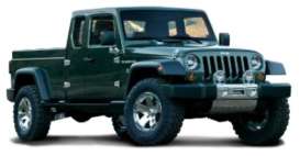 Jeep  - Pick up 2019 black-green - 1:64 - Maisto - 15004-07 - mai15004-07 | Toms Modelautos