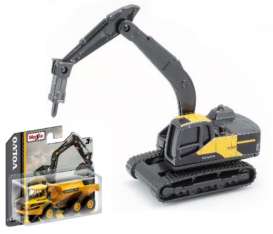 Volvo  - EC220E black/yellow - 1:64 - Maisto - 15394-05 - mai15394-05 | Toms Modelautos