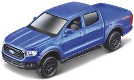 Ford  - Ranger 2019 blue - 1:43 - Maisto - 21001-18845 - mai21001-18845 | Toms Modelautos