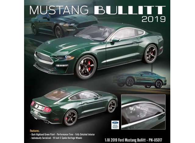 2019 bullitt mustang diecast