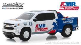 Chevrolet  - Silverado 2019 white/blue - 1:64 - GreenLight - 30036 - gl30036 | Toms Modelautos