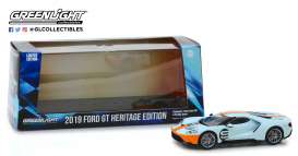 Ford  - GT 2019 orange/light blue - 1:43 - GreenLight - 86159 - gl86159 | Toms Modelautos