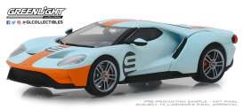 Ford  - GT 2019 orange/light blue - 1:43 - GreenLight - 86159 - gl86159 | Toms Modelautos