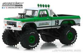 Ford  - F-250 1974 white/green - 1:43 - GreenLight - 86161 - gl86161 | Toms Modelautos