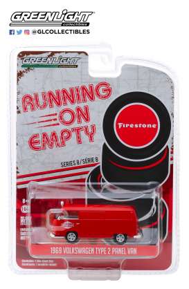 Volkswagen  - Type 2 Panel Van 1969 red - 1:64 - GreenLight - 41080D - gl41080D | Toms Modelautos