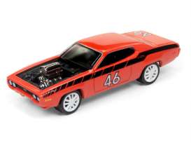 Plymouth  - GTX 1971 red-orange - 1:64 - Johnny Lightning - SF005 - JLSF005A | Toms Modelautos