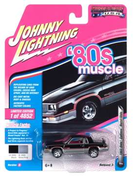 Oldsmobile  - Hurst Cutlass 1983 black/silver - 1:64 - Johnny Lightning - SP025 - JLSP025A | Toms Modelautos