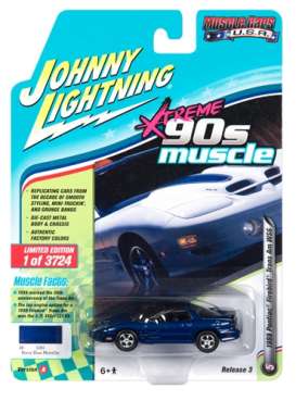 Pontiac  - Firebird 1999 blue - 1:64 - Johnny Lightning - SP028 - JLSP028A | Toms Modelautos