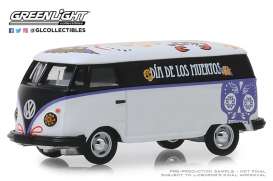 Volkswagen - Type 2 Panel Van 2019 white/black/purple - 1:64 - GreenLight - 30040 - gl30040 | Tom's Modelauto's Volkswagen - Type 2 Panel Van 2019 white/black/purple - 1:64 - GreenLight - 30040 - gl30040 | Tom's Modelauto's