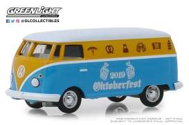 Volkswagen - Type 2 Panel Van 2019 yellow/blue - 1:64 - GreenLight - 30045 - gl30045 | Tom's Modelauto's Volkswagen - Type 2 Panel Van 2019 yellow/blue - 1:64 - GreenLight - 30045 - gl30045 | Tom's Modelauto's