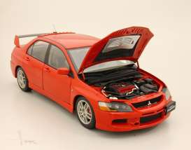 Mitsubishi  - Lancer 2019 red - 1:18 - Kyosho - AC11113 - kyoAC11113 | Toms Modelautos