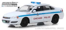 Chevrolet  - Impala 2010 white/blue - 1:43 - GreenLight - 86166 - gl86166 | Toms Modelautos