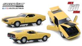 Ford  - Mustang Mach I *Eleanor* 1971 yellow - 1:18 - GreenLight - 12910 - gl12910 | Toms Modelautos