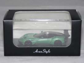 Aston Martin  - Vulcan 2017 green/black - 1:87 - FrontiArt - HO-12 - FHO-12 | Toms Modelautos