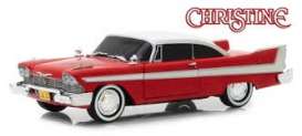 Plymouth  - Fury 1958 red/white - 1:64 - GreenLight - 44840B - gl44840B | Toms Modelautos