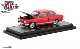 Datsun  - 510 1970 red/white - 1:24 - M2 Machines - 40300jpn02A - M2-40300jpn02B | Toms Modelautos