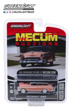 Chevrolet - Nomad 1955 grey/coral - 1:64 - GreenLight - 37170A - gl37170A | Tom's Modelauto's Chevrolet - Nomad 1955 grey/coral - 1:64 - GreenLight - 37170A - gl37170A | Tom's Modelauto's