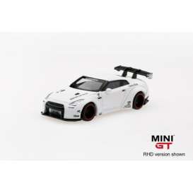 Nissan LB Works - GT-R R35 TYPE 1  2018 white - 1:64 - Mini GT - MGT00009R - MGT00009rhd | Toms Modelautos