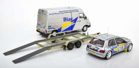 Renault  - Clio Maxi 1995 silver/blue/yellow - 1:18 - OttOmobile Miniatures - 289B - otto289B | Toms Modelautos