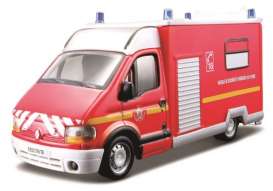 Renault  - red/white - 1:50 - Bburago - 32004 - bura32004 | Toms Modelautos