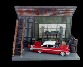 Plymouth  - Fury *Christine* 1958 red/white - 1:64 - Auto World - SD001 - AWSD001 | Toms Modelautos
