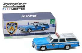 Ford  - LTD Crown Victoria 1988 blue/white - 1:18 - GreenLight - 19062 - gl19062 | Toms Modelautos