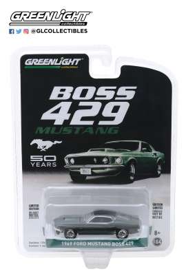 Ford  - Mustang Boss 1969 green - 1:64 - GreenLight - 27980B - gl27980B | Toms Modelautos