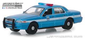 Ford  - Crown Victoria 2010 blue/white - 1:64 - GreenLight - 42880D - gl42880D | Toms Modelautos