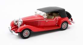 Mercedes Benz  - 500K Four Passenger 1934 red - 1:43 - Matrix - 41302-142 - MX41302-142 | Toms Modelautos