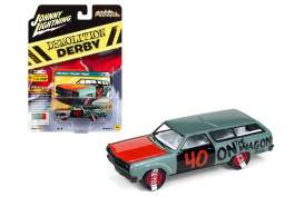 Chevrolet  - Station Wagon 1965 green - 1:64 - Johnny Lightning - cp7119 - jlcp7119 | Toms Modelautos