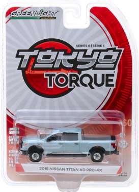 Nissan  - Titan XD Pro-4x 2018 grey - 1:64 - GreenLight - 47040F - gl47040F | Toms Modelautos