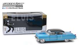 Cadillac  - Fleetwood 1955 blue - 1:24 - GreenLight - 84093 - gl84093 | Toms Modelautos