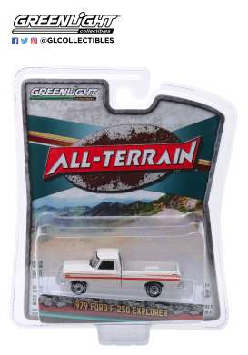 Ford  - F-250 Explorer 1979 white/orange - 1:64 - GreenLight - 35130D - gl35130D | Toms Modelautos