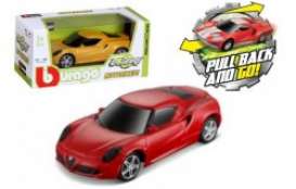 Alfa Romeo  - 4C red - 1:43 - Bburago - 30504R - bura30504R | Toms Modelautos