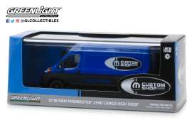 Ram  - ProMaster 2018 blue - 1:43 - GreenLight - 86155 - gl86155 | Toms Modelautos