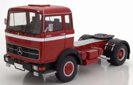 Mercedes Benz  - LPS 1632 1969 red/black/white - 1:18 - Road Kings - 180021 - rk180021 | Toms Modelautos