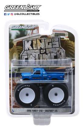 Ford  - F-250 Monster Truck 1996 blue - 1:64 - GreenLight - 49040E - gl49040E | Toms Modelautos