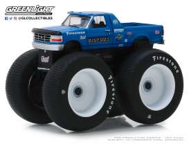 Ford  - F-250 Monster Truck 1996 blue - 1:64 - GreenLight - 49040E - gl49040E | Toms Modelautos