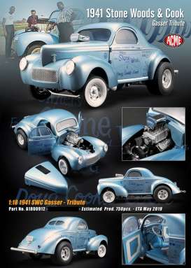 Willys - 1941 blue - 1:18 - Acme Diecast - 1800912 - acme1800912 | Tom's Modelauto's Willys - 1941 blue - 1:18 - Acme Diecast - 1800912 - acme1800912 | Tom's Modelauto's