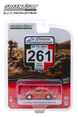 Volkswagen - Beetle 1954 red-orange - 1:64 - GreenLight - 13240A - gl13240A | Tom's Modelauto's Volkswagen - Beetle 1954 red-orange - 1:64 - GreenLight - 13240A - gl13240A | Tom's Modelauto's