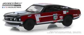 Ford  - Mustang Mach 1 1969 red/black - 1:64 - GreenLight - 13240D - gl13240D | Toms Modelautos