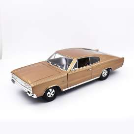 Dodge  - Charger 1966 brons - 1:18 - Lucky Diecast - 92638 - ldc92638bs | Toms Modelautos