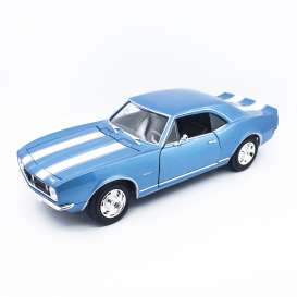 Chevrolet  - Camaro Z28 1968 blue/white - 1:18 - Lucky Diecast - 92188 - ldc92188b | Toms Modelautos