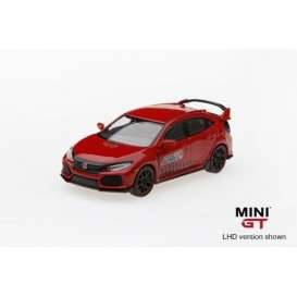 Honda  - Civic Type R (FK8) 2018 red - 1:64 - Mini GT - mgt00024L - MGT00024lhd | Toms Modelautos