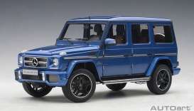 Mercedes Benz  - AMG G63 2017 blue - 1:18 - AutoArt - 76324 - autoart76324 | Toms Modelautos